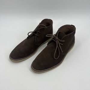 Mens Bananna Republic Desert Chukka Light Brown Leather Dress Shoes Size 10